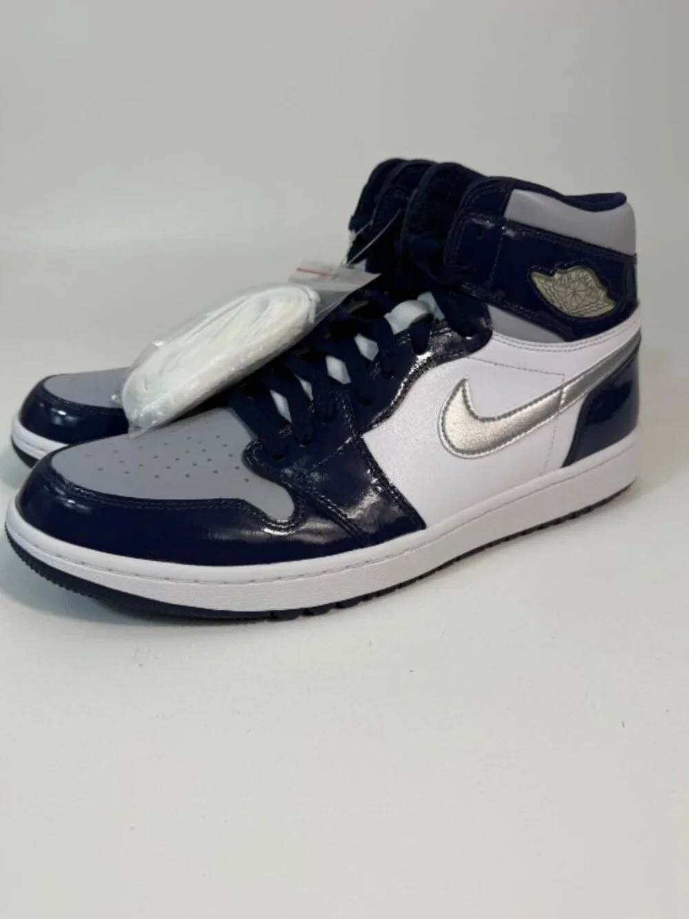 Jordan 1 Retro High Golf Patent Midnight Navy - Size 13